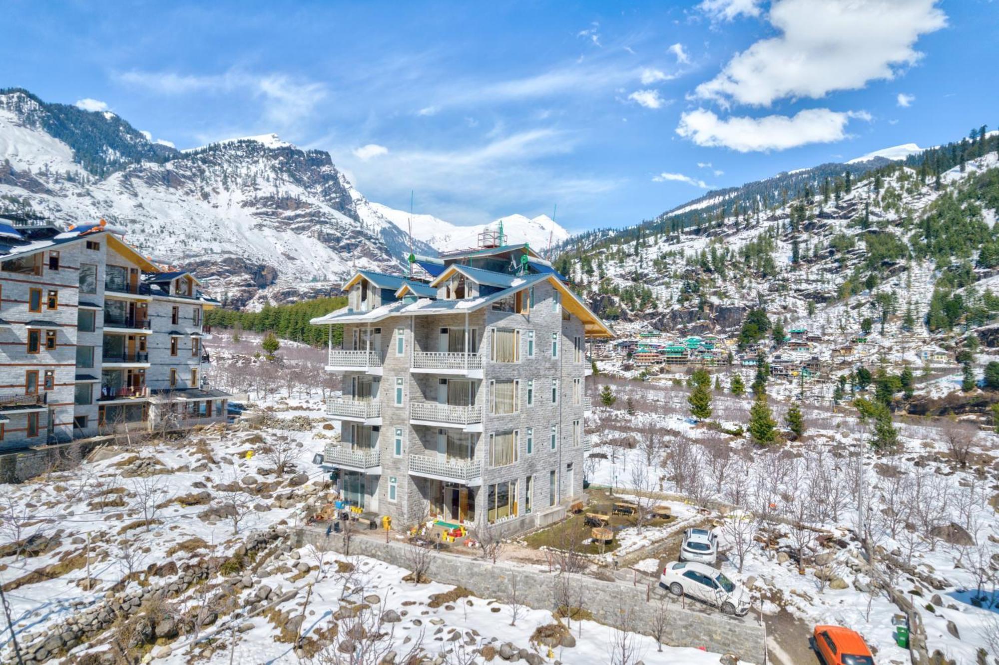 La Aero Resort Home In Snow Mountains Manāli Exterior foto